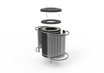 Blast Enhanced Waste Bin