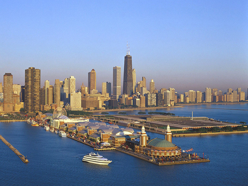 Chicago Pier aerial Chicago Pier aerial