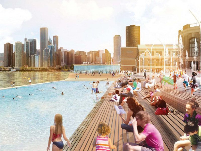 Chicago Pier pool Chicago Pier pool