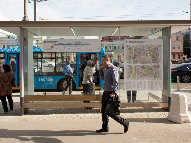 Bus shelter detail